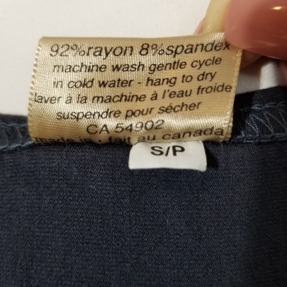 SMALL navy tunic tank top handmade - Picture 4 of 6